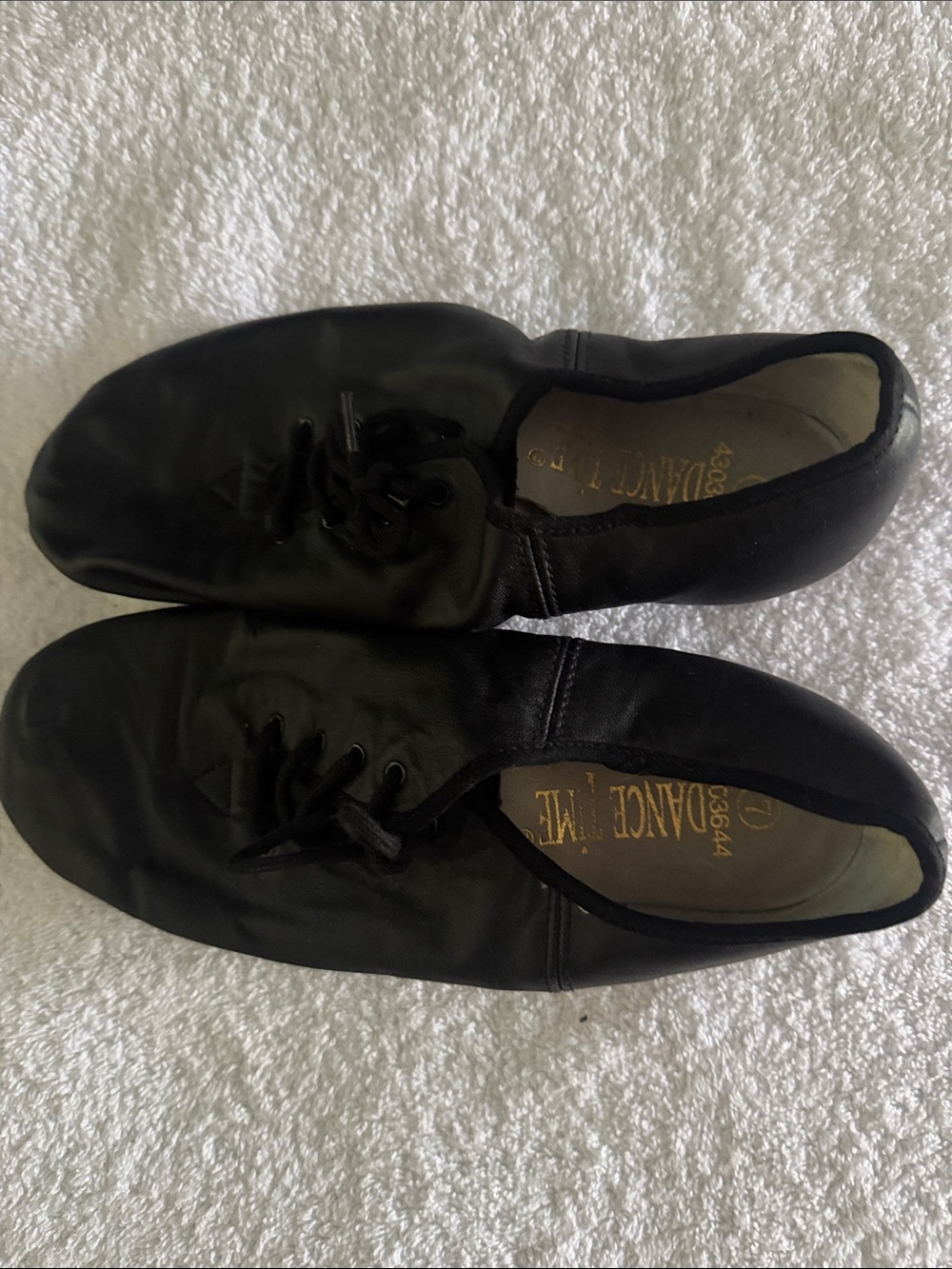 Black Dance Split-Sole Lace-Up Shoes Women’s Size 7